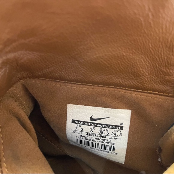 Nike Racquette Mid Denim Leather Lace Up Woman 7.5 - Picture 10 of 11